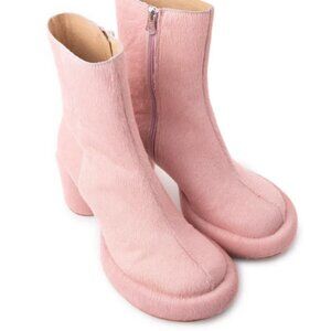 L'Intervalle Weston Rose Pony Chunky Round Toe 70s Style Boots 38